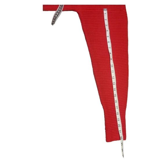 Nwt H&M Red DOLMAN SLEEVE Semi- Cropped V-neck Sweater S - Picture 9 of 11